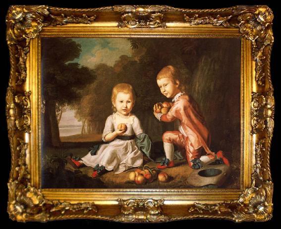 framed  Charles Wilson Peale Isabella und John Stewart, ta009-2