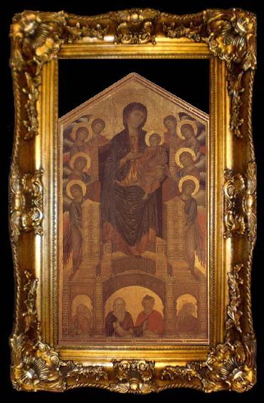 framed  Cimabue Throning Madonna with angels and prophets, ta009-2