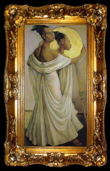 framed  Diego Rivera Death-s day, ta009-2