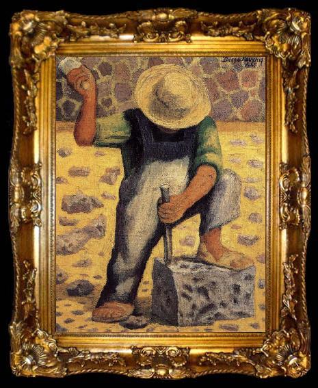 framed  Diego Rivera Squareman, ta009-2