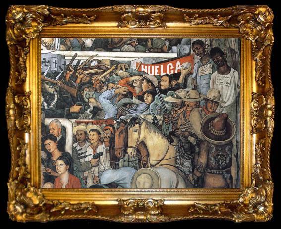 framed  Diego Rivera Today and Future of Mexico, ta009-2