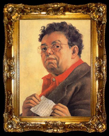 framed  Diego Rivera Self-Portrait, ta009-2