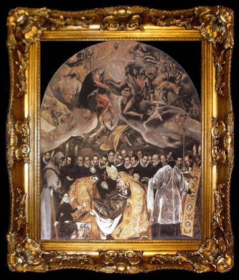 framed  El Greco Burial of Count Orgaz, ta009-2