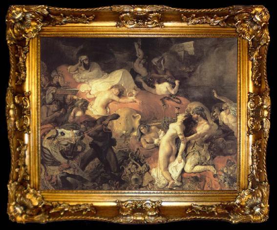 framed  Eugene Delacroix Eugene Delacroix De kill of Sardanapalus, ta009-2