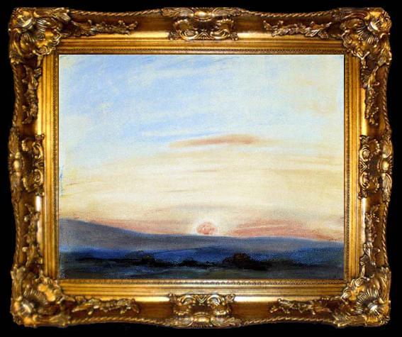 framed  Eugene Delacroix Study of Sky, ta009-2