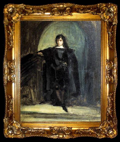 framed  Eugene Delacroix Self-Portrait as Ravenswood, ta009-2