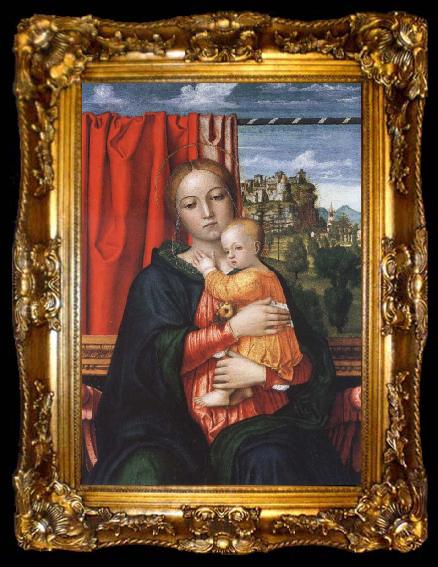 framed  Francesco Morone The Virgin and Child, ta009-2