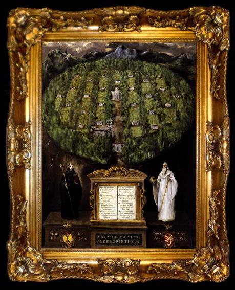 framed  GRECO, El Allegory of the Camaldolese, ta009-2