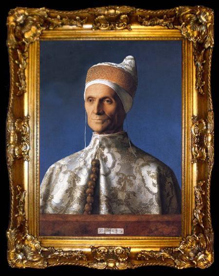 framed  Gentile Bellini Portrait of the Doge Leonardo Loredan, ta009-2