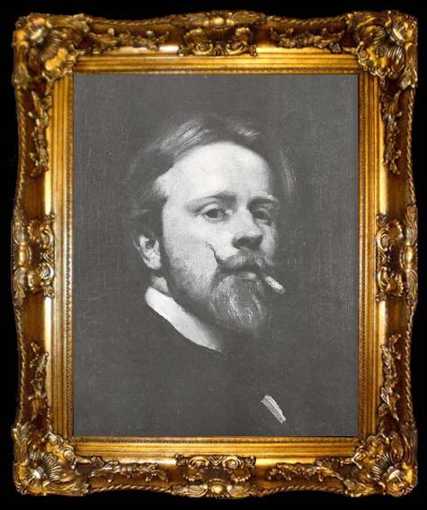 framed  George W.Lambert Self-Portrait, ta009-2