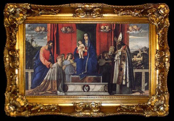 framed  Giovanni Bellini Pala Barbarigo, ta009-2