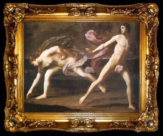 framed  Guido Reni Atalanta and Hippomenes, ta009-2