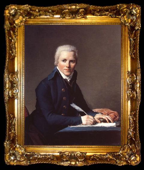 framed  Jacques-Louis  David Portrait of Jacobus Blauw, ta009-2