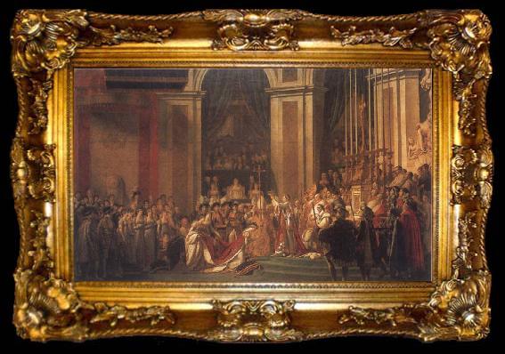 framed  Jacques-Louis David Consecration of the Emperor Napoleon i and Coronation of the Empress Josephine, ta009-2