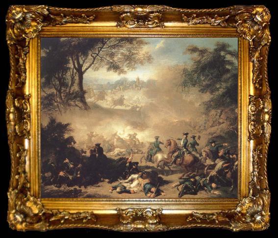 framed  Jean Marc Nattier The Battle of Lesnaya, ta009-2