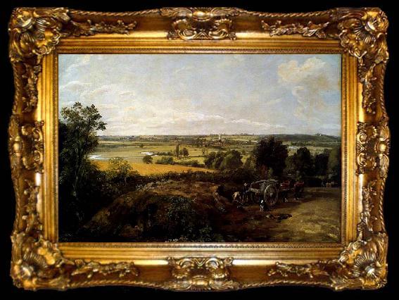 framed  John Constable The Stour-Valley with the Church of Dedham, ta009-2