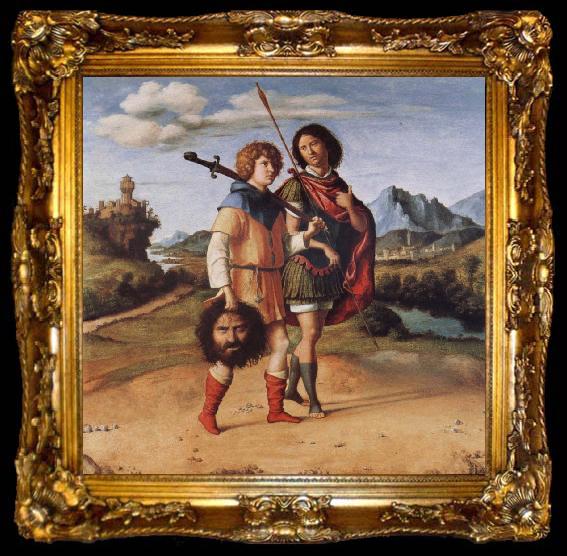 framed  MORONI, Giovanni Battista David and Jonathan, ta009-2