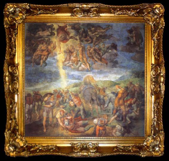 framed  Michelangelo Buonarroti Conversion of St.Paul, ta009-2