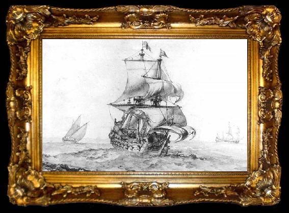 framed  PUGET, Pierre Great Vessel of War, ta009-2