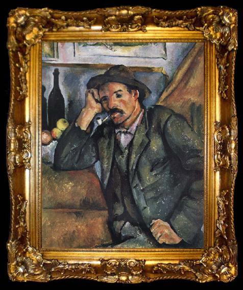 framed  Paul Cezanne The Smoker, ta009-2