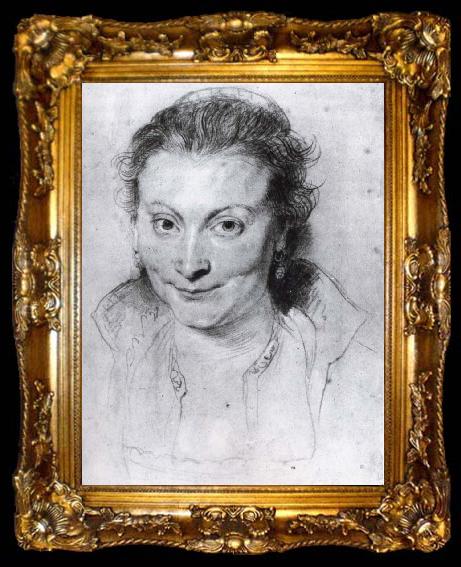 framed  Peter Paul Rubens Portrait of Isabella Brant, ta009-2