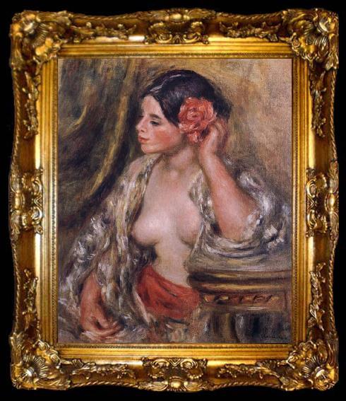 framed  Pierre-Auguste Renoir Gabrielle a Sa Coiffure, ta009-2