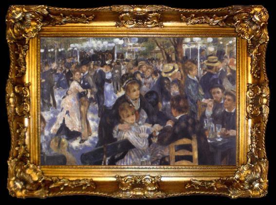 framed  Pierre-Auguste Renoir The Moulin de La Galette, ta009-2