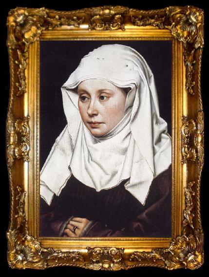 framed  Robert Campin Portrait of a Woman, ta009-2