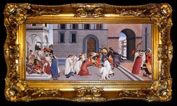 framed  Sandro Botticelli Miracles of Saint Zenobius, ta009-2