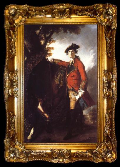 framed  Sir Joshua Reynolds Captain Robert Orme, ta009-2