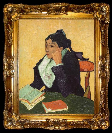 framed  Vincent Van Gogh L-Arlesiene, ta009-2