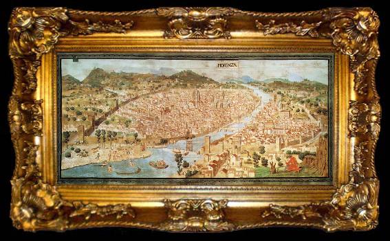 framed  unknow artist View of Florence, ta009-2