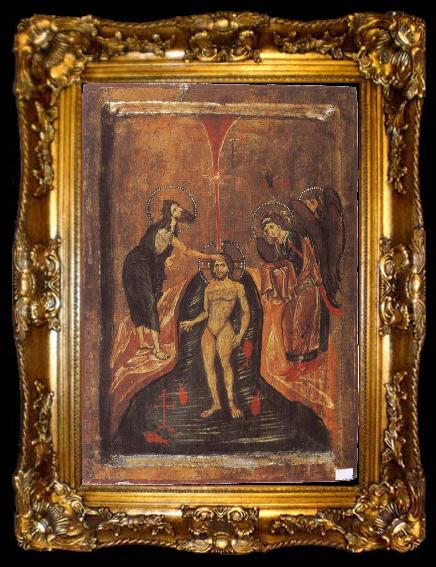 framed  unknow artist The Baptism of Christ, ta009-2