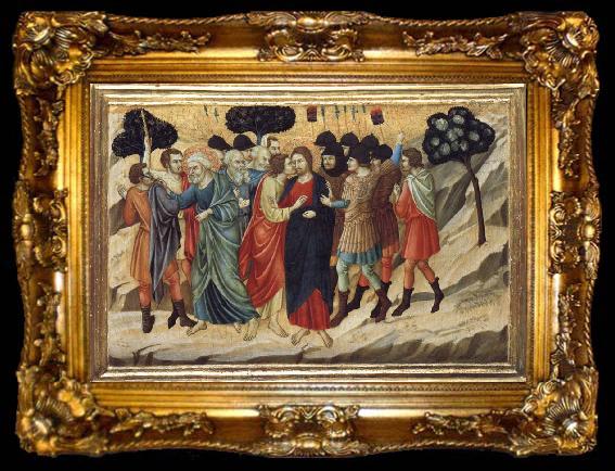 framed  unknow artist The Betrayal of Judas and the Arrest of Christ, ta009-2