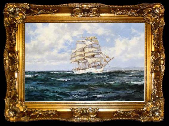 framed  Dennis Miller Bunker Seascape, boats, ships and warships. 09, ta009-2