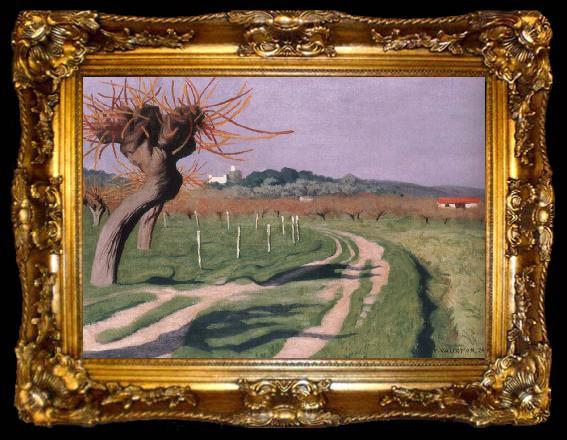 framed  Felix Vallotton Cagne Valley, ta009-2