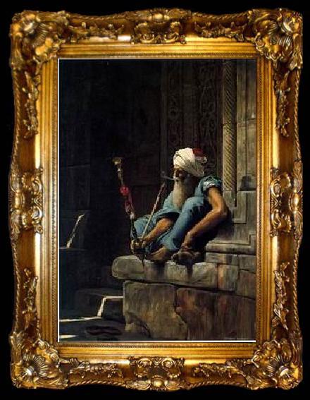 framed  unknow artist Arab or Arabic people and life. Orientalism oil paintings 162, ta009-2
