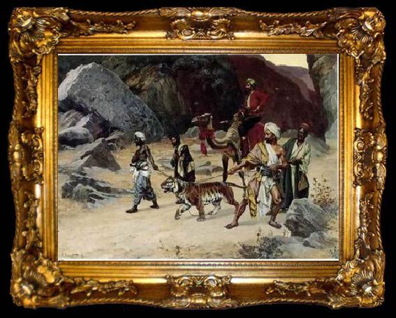 framed  unknow artist Arab or Arabic people and life. Orientalism oil paintings 122, ta009-2