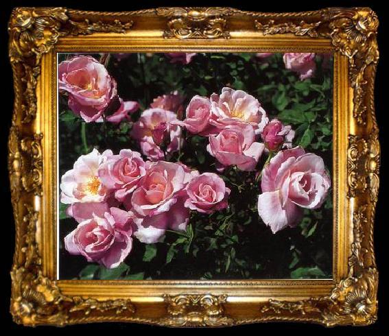 framed  unknow artist Still life floral, all kinds of reality flowers oil painting  200, ta009-2