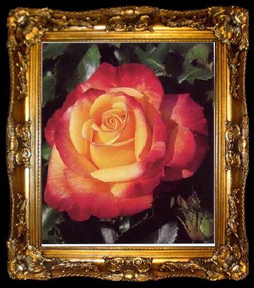 framed  unknow artist Still life floral, all kinds of reality flowers oil painting  112, ta009-2