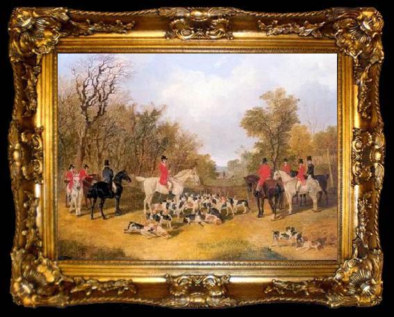 framed  unknow artist Classical hunting fox, Equestrian and Beautiful Horses, 049., ta009-2