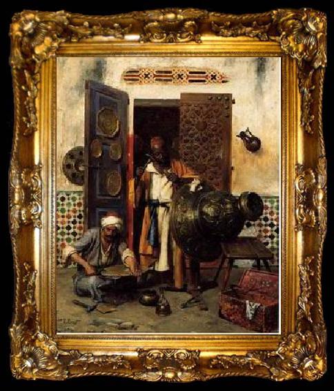 framed  unknow artist Arab or Arabic people and life. Orientalism oil paintings 172, ta009-2