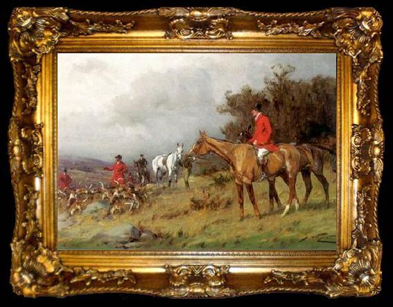 framed  unknow artist Classical hunting fox, Equestrian and Beautiful Horses, 220., ta009-2