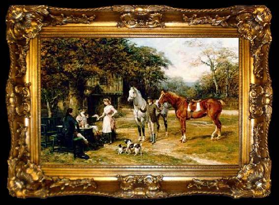 framed  unknow artist Classical hunting fox, Equestrian and Beautiful Horses, 012., ta009-2