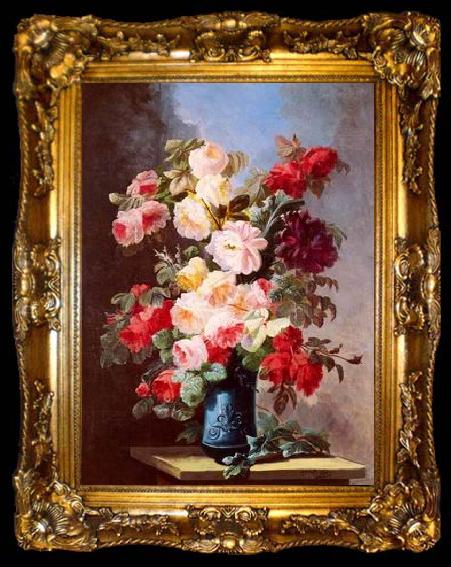 framed  unknow artist Floral, beautiful classical still life of flowers.133, ta009-2