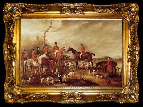 framed  unknow artist Classical hunting fox, Equestrian and Beautiful Horses, 096., ta009-2