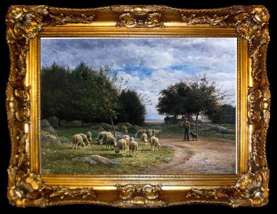 framed  unknow artist Sheep 185, ta009-2