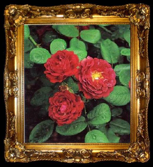 framed  unknow artist Still life floral, all kinds of reality flowers oil painting  335, ta009-2