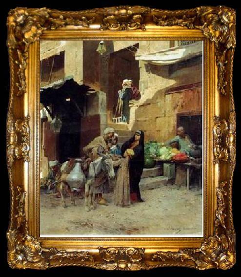 framed  unknow artist Arab or Arabic people and life. Orientalism oil paintings 179, ta009-2