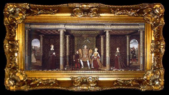 framed  unknow artist The Family of Henry Viii, ta009-2